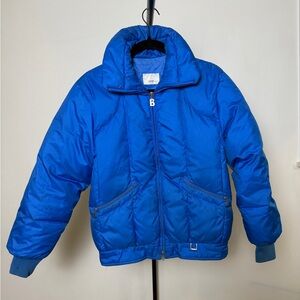 Vintage 80’s Bogner Blue Nylon & Goose Down Puffer Jacket